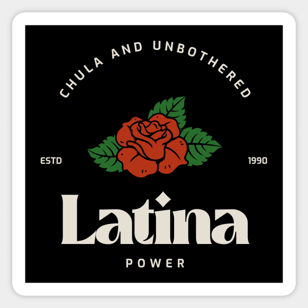 Latina Power Sticker by Tip Top Tee's